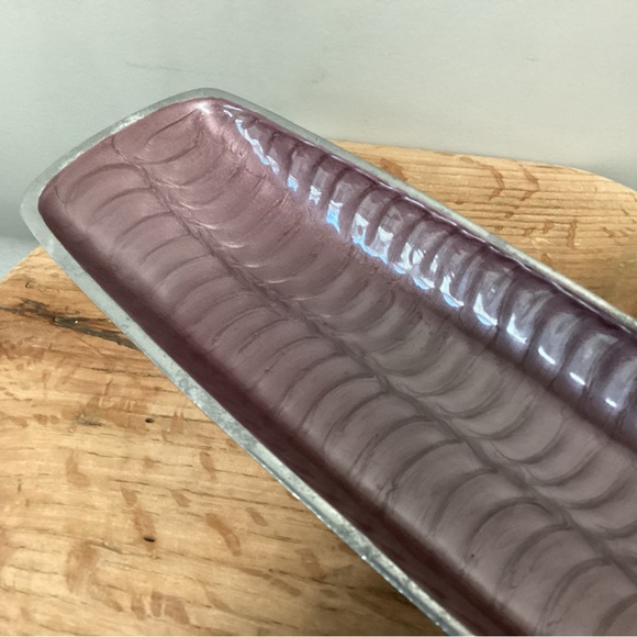 Beautiful Cast Aluminum Serving Tray / Decor Tray / Fruit Tray - Heavy & Solid - Picture 8 of 15